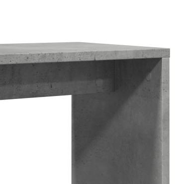 vidaXL Βοηθητικά Τραπέζια 2 τεμ. Γκρι Σκυροδ. 50x30x50cm Επεξ. Ξύλο