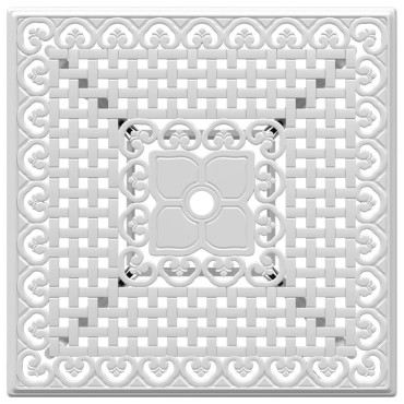 vidaXL Τραπέζι Κήπου Λευκό 80x80x75cm από Χυτό Αλουμίνιο 1 τεμ.