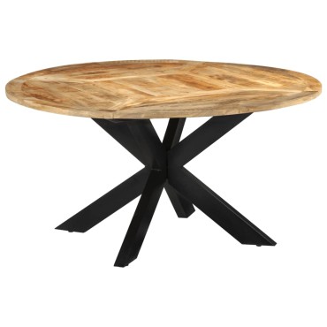 vidaXL Τραπεζαρία 150x76cm από Μασίφ Ακατέργαστο Ξύλο Μάνγκο 1 τεμ.