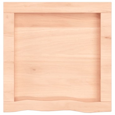 vidaXL Πάγκος Μπάνιου 40 x 40 x (2-6) εκ. από Ακατέργαστο Μασίφ Ξύλο