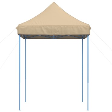 vidaXL Τέντα Εκδηλώσεων Πτυσσόμενη Pop-Up Μπεζ 200x200x306 εκ.