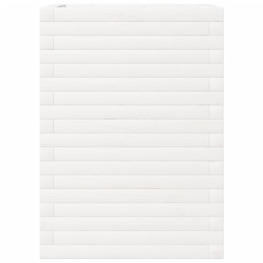 vidaXL Ζαρντινιέρα Λευκή. 50x50x68,5 εκ από Μασίφ Ξύλο Πεύκου