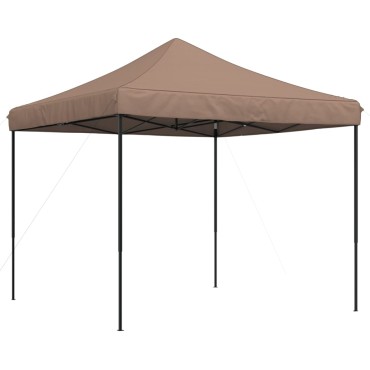 vidaXL Τέντα Εκδηλώσεων Πτυσσόμενη Pop-Up Καφέ 292x292x315 εκ.