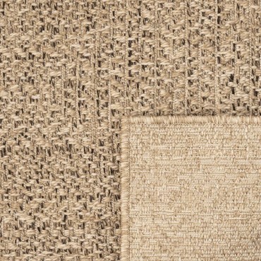 vidaXL Χαλί ZIZUR Όψη Γιούτας Εσωτ. & Εξωτ. Χώρου 240x240cm