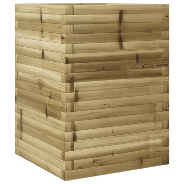 vidaXL Ζαρντινιέρα 50x50x68,5 εκ. Εμποτισμ. Ξύλο Πεύκου
