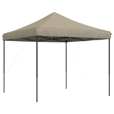 vidaXL Τέντα Εκδηλώσεων Πτυσσόμενη Pop-Up Taupe 292 x 292 x 315 εκ.