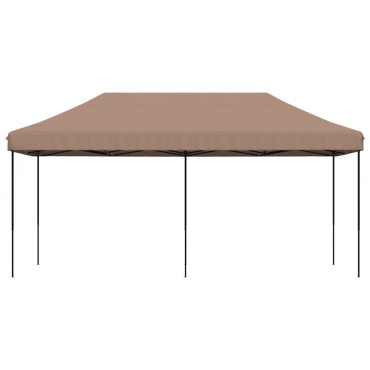 vidaXL Τέντα Εκδηλώσεων Πτυσσόμενη Pop-Up Καφέ 580x292x315 εκ.