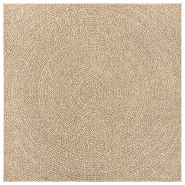 vidaXL Χαλί ZIZUR Όψη Γιούτας Εσωτ. & Εξωτ. Χώρου 240x240cm