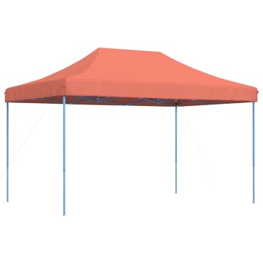 vidaXL Τέντα Εκδηλώσεων Πτυσσόμενη Pop-Up Τερακότα 440x292x315 εκ.
