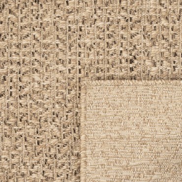 vidaXL Χαλί ZIZUR Όψη Γιούτας Εσωτ. & Εξωτ. Χώρου 120x120cm