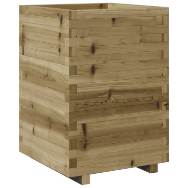 vidaXL Ζαρντινιέρα 50x50x72,5 εκ. Εμποτισμ. Ξύλο Πεύκου