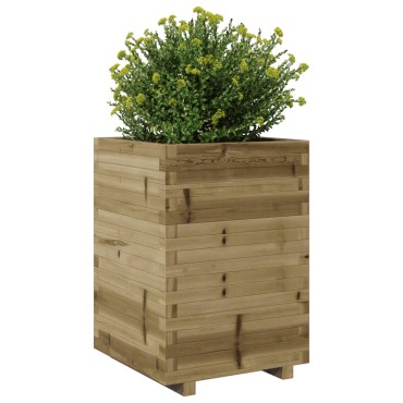 vidaXL Ζαρντινιέρα 50x50x72,5 εκ. Εμποτισμ. Ξύλο Πεύκου