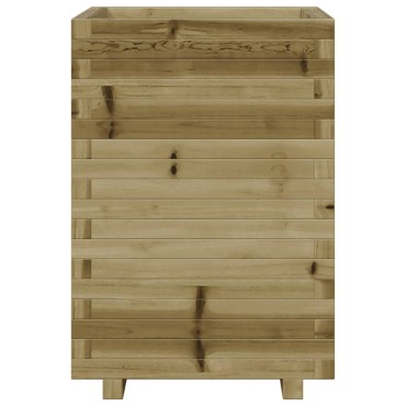 vidaXL Ζαρντινιέρα 50x50x72,5 εκ. Εμποτισμ. Ξύλο Πεύκου