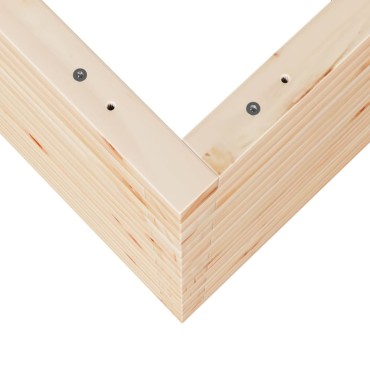 vidaXL Ζαρντινιέρα 50x50x68,5 εκ. από Μασίφ Ξύλο Πεύκου