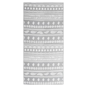 vidaXL Χαλί εξωτερικού χώρου ARAKIL Γκρι 80x150 cm PP