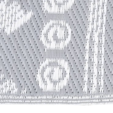 vidaXL Χαλί εξωτερικού χώρου ARAKIL Γκρι 80x150 cm PP