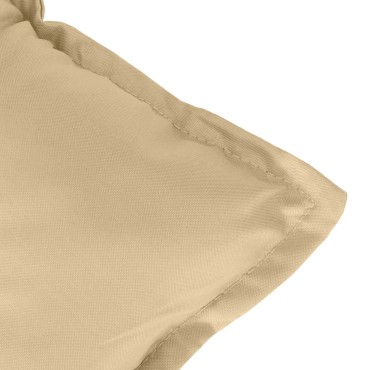 vidaXL Μαξιλάρια Καρέκλας 6 τεμ. Μπεζ 100x50x7cm Ύφασμα