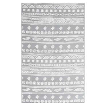 vidaXL Χαλί εξωτερικού χώρου ARAKIL Γκρι 120x180 cm PP