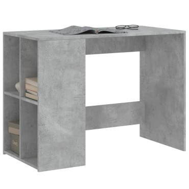 vidaXL Γραφείο Γκρι Σκυροδέματος 102x50x75cm Επεξεργασμένο Ξύλο 1 τεμ.
