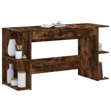 vidaXL Γραφείο Καπνιστή Δρυς 140x50x75cm από Επεξεργασμένο Ξύλο 1 τεμ.