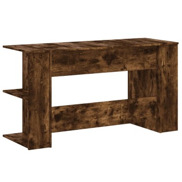 vidaXL Γραφείο Καπνιστή Δρυς 140x50x75cm από Επεξεργασμένο Ξύλο 1 τεμ.