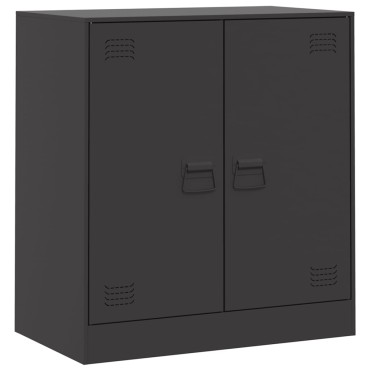 vidaXL Ντουλάπι Μαύρο 67x39x73cm από Ατσάλι 1 τεμ.