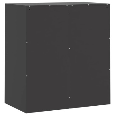 vidaXL Ντουλάπι Μαύρο 67x39x73cm από Ατσάλι 1 τεμ.