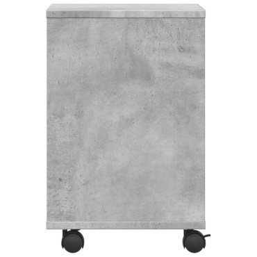 vidaXL Βάση Εκτυπωτή με Ρόδες Γκρι Σκυρ. 41 x 32 x 48 εκ.