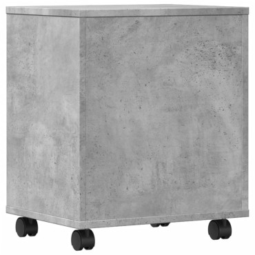 vidaXL Βάση Εκτυπωτή με Ρόδες Γκρι Σκυρ. 41 x 32 x 48 εκ.