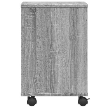 vidaXL Βάση Εκτυπωτή με Ρόδες Γκρι Sonoma 41 x 32 x 48 εκ.