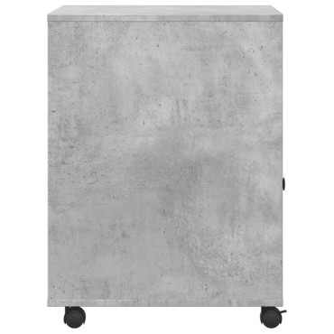 vidaXL Βάση Εκτυπωτή με Ρόδες Γκρι Σκυρ. 60x50x67 εκ.