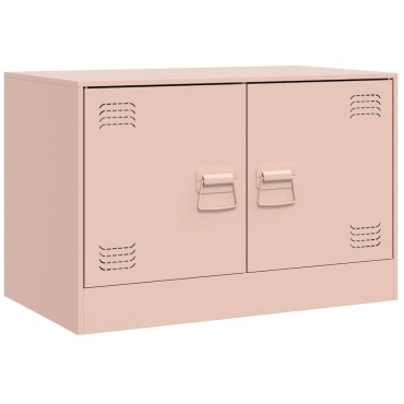 vidaXL Έπιπλο Τηλεόρασης Ροζ 67x39x44cm από Χάλυβα