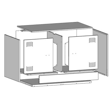vidaXL Έπιπλο Τηλεόρασης Ροζ 67x39x44cm από Χάλυβα