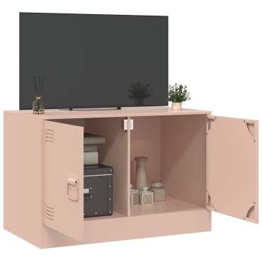 vidaXL Έπιπλο Τηλεόρασης Ροζ 67x39x44cm από Χάλυβα