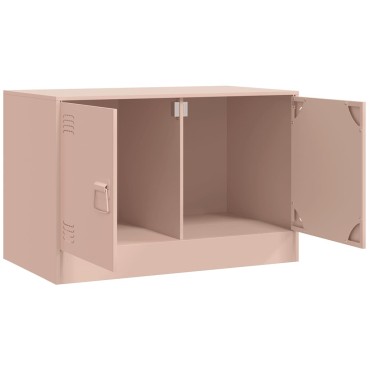 vidaXL Έπιπλο Τηλεόρασης Ροζ 67x39x44cm από Χάλυβα