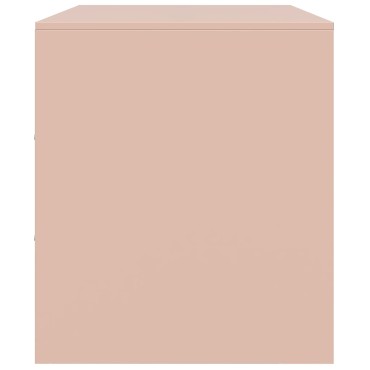 vidaXL Έπιπλο Τηλεόρασης Ροζ 67x39x44cm από Χάλυβα