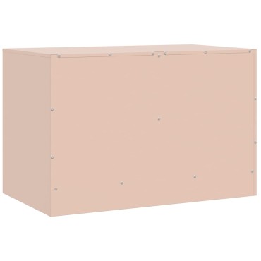 vidaXL Έπιπλο Τηλεόρασης Ροζ 67x39x44cm από Χάλυβα