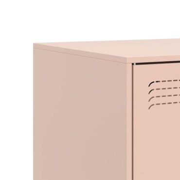 vidaXL Έπιπλο Τηλεόρασης Ροζ 67x39x44cm από Χάλυβα