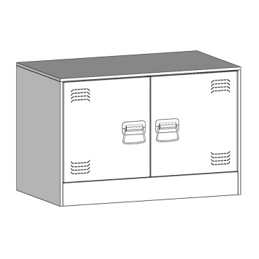 vidaXL Έπιπλο Τηλεόρασης Ροζ 67x39x44cm από Χάλυβα