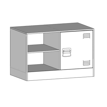 vidaXL Έπιπλα Τηλεόρασης 2 τεμ. Μαύρο 67x39x44cm από Χάλυβα