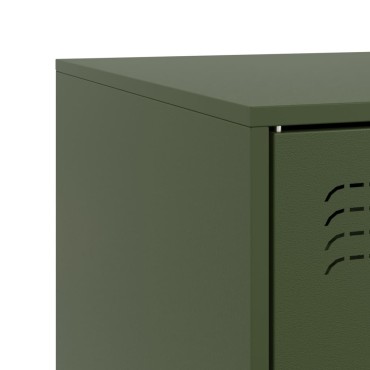 vidaXL Έπιπλο Τηλεόρασης Πράσινο Λαδί 67x39x44cm από Ατσάλι