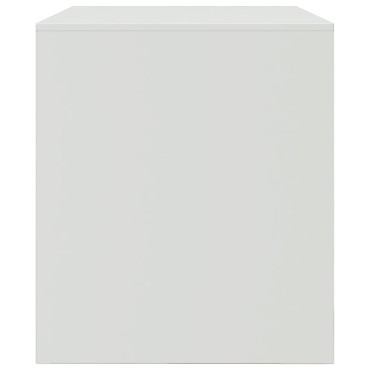 vidaXL Έπιπλο Τηλεόρασης Λευκό 67x39x44cm από Χάλυβα