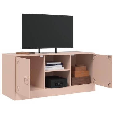 vidaXL Έπιπλο Τηλεόρασης Ροζ 99x39x44cm από Ατσάλι