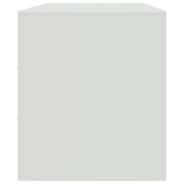 vidaXL Έπιπλο Τηλεόρασης Λευκό 99x39x44cm από Ατσάλι