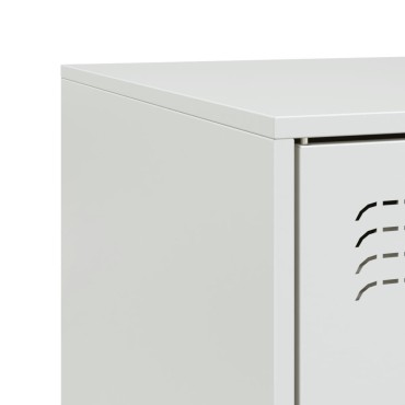 vidaXL Έπιπλο Τηλεόρασης Λευκό 99x39x44cm από Ατσάλι