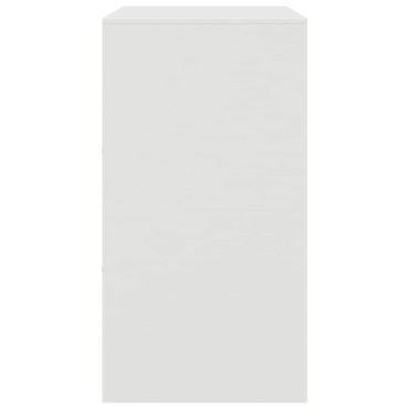 vidaXL Μπουφές Λευκός 67x39x73cm από Ατσάλι 1 τεμ.