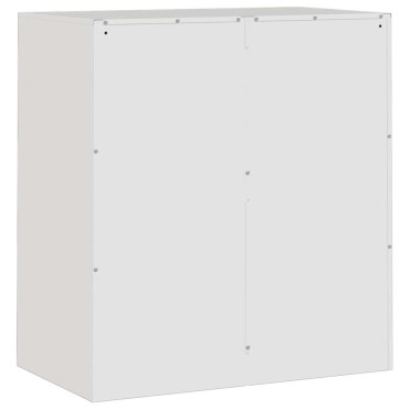 vidaXL Μπουφές Λευκός 67x39x73cm από Ατσάλι 1 τεμ.