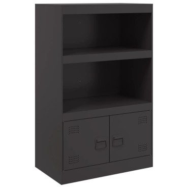 vidaXL Ντουλάπι Μαύρο 67x39x107cm από Ατσάλι 1 τεμ.