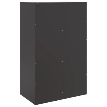 vidaXL Ντουλάπι Μαύρο 67x39x107cm από Ατσάλι 1 τεμ.