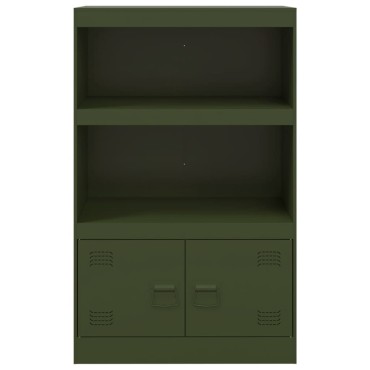 vidaXL Ντουλάπι Πράσινο Λαδί 67x39x107cm από Ατσάλι 1 τεμ.
